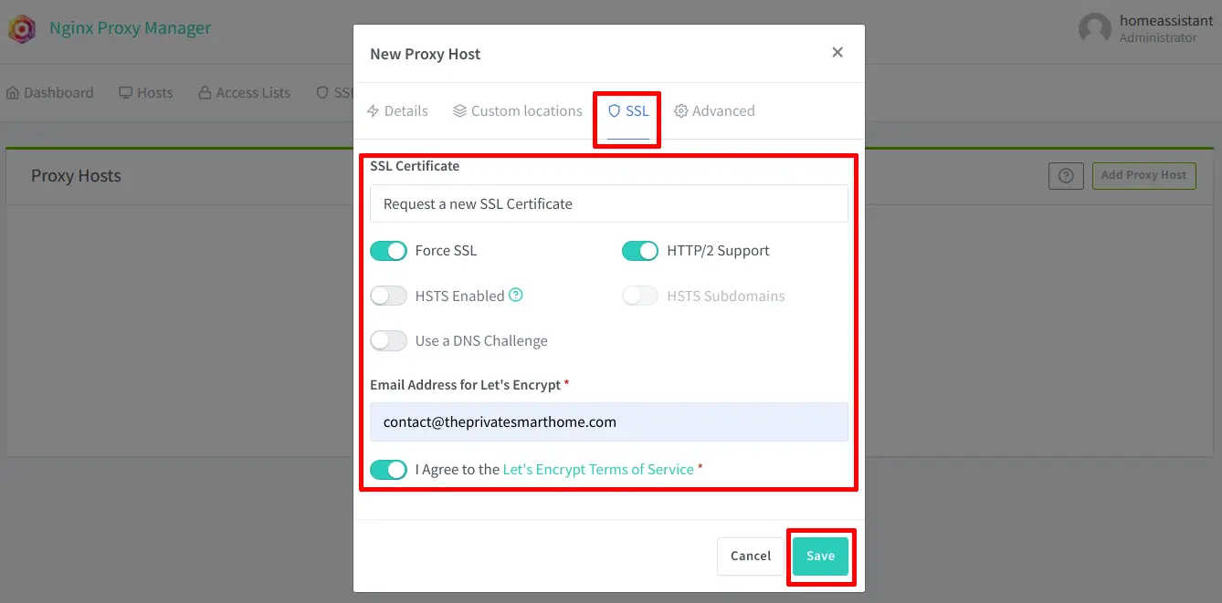 Nginx Proxy Manager Add Host