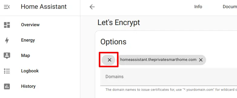 Install Let's Encrypt Add-On