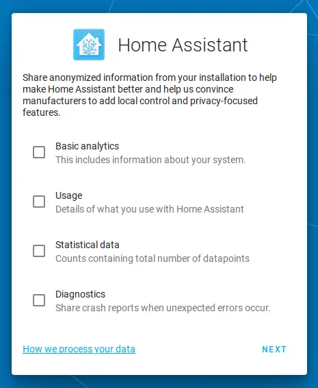 Home Assistant Account Setup