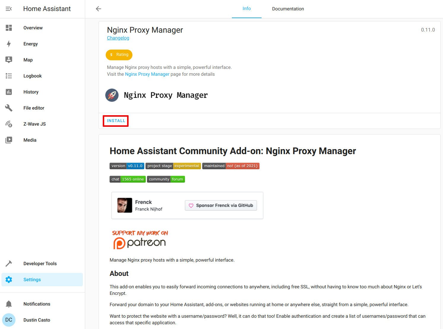 adguard home nginx proxy manager