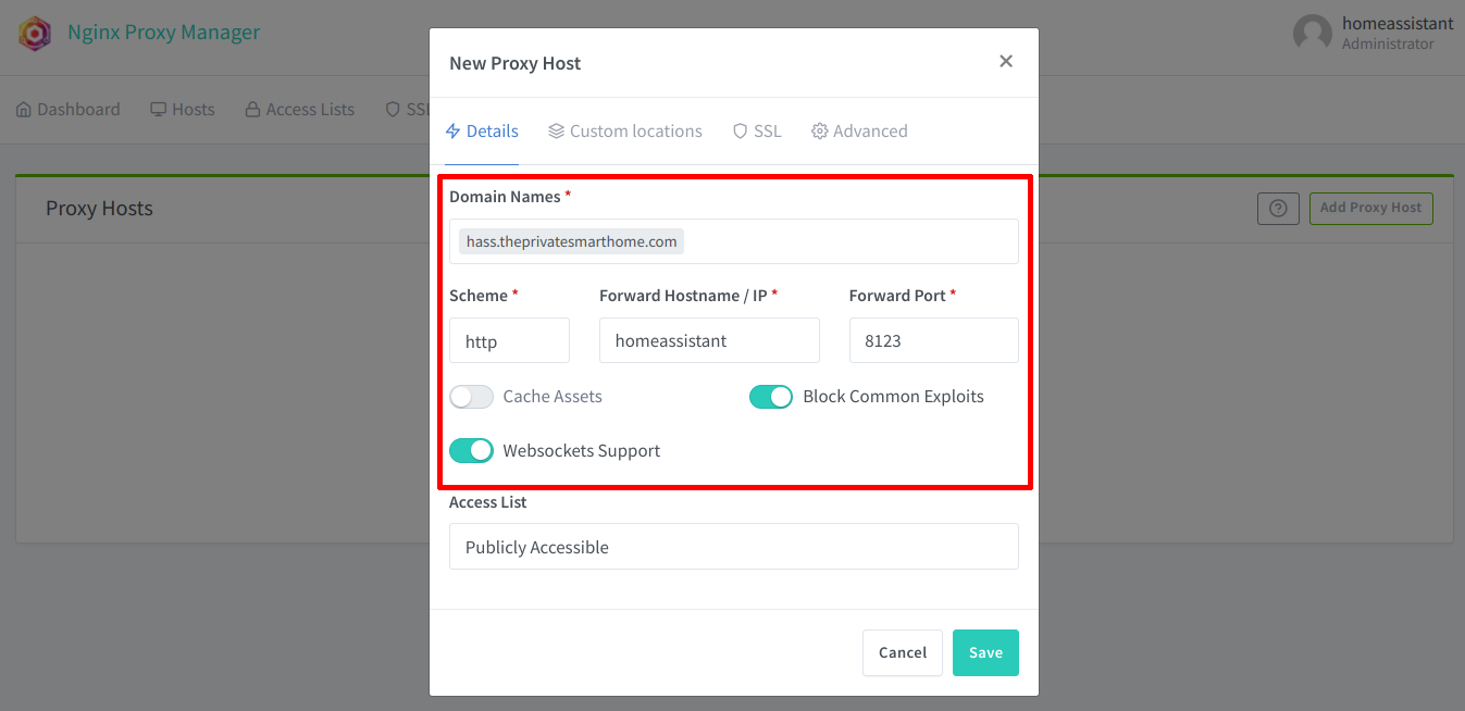 nginx proxy manager adguard home