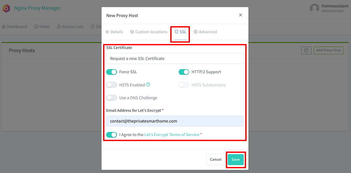 Nginx Proxy Manager Add Host